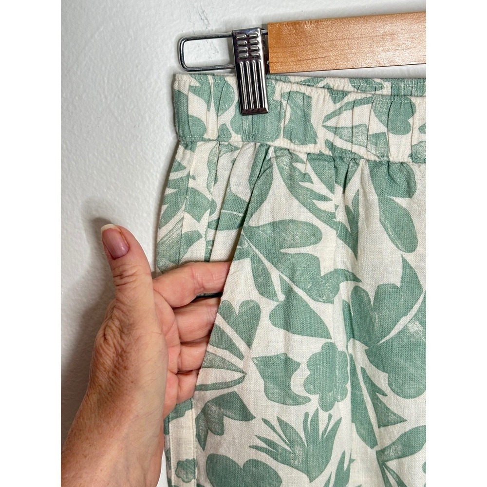 Carve Designs Nico Linen Blend Floral Wide Leg Pants Size Small Resort Cruise - Picture 4 of 7